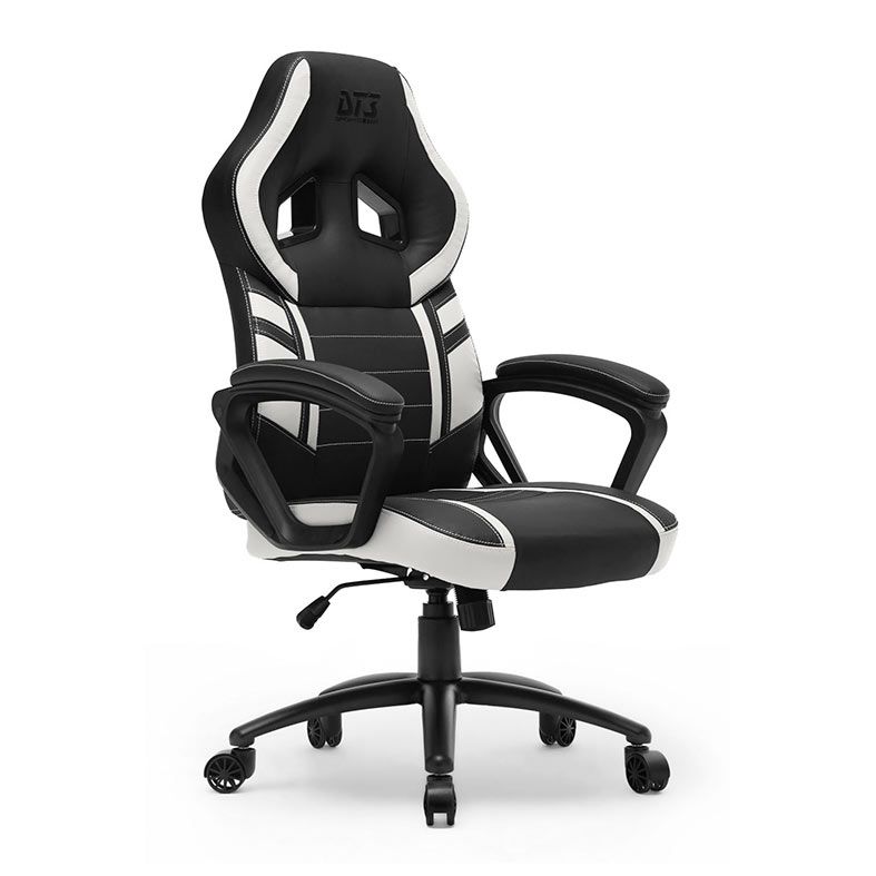 Foto Cadeira Gamer preta e branca